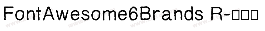 FontAwesome6Brands R字体转换